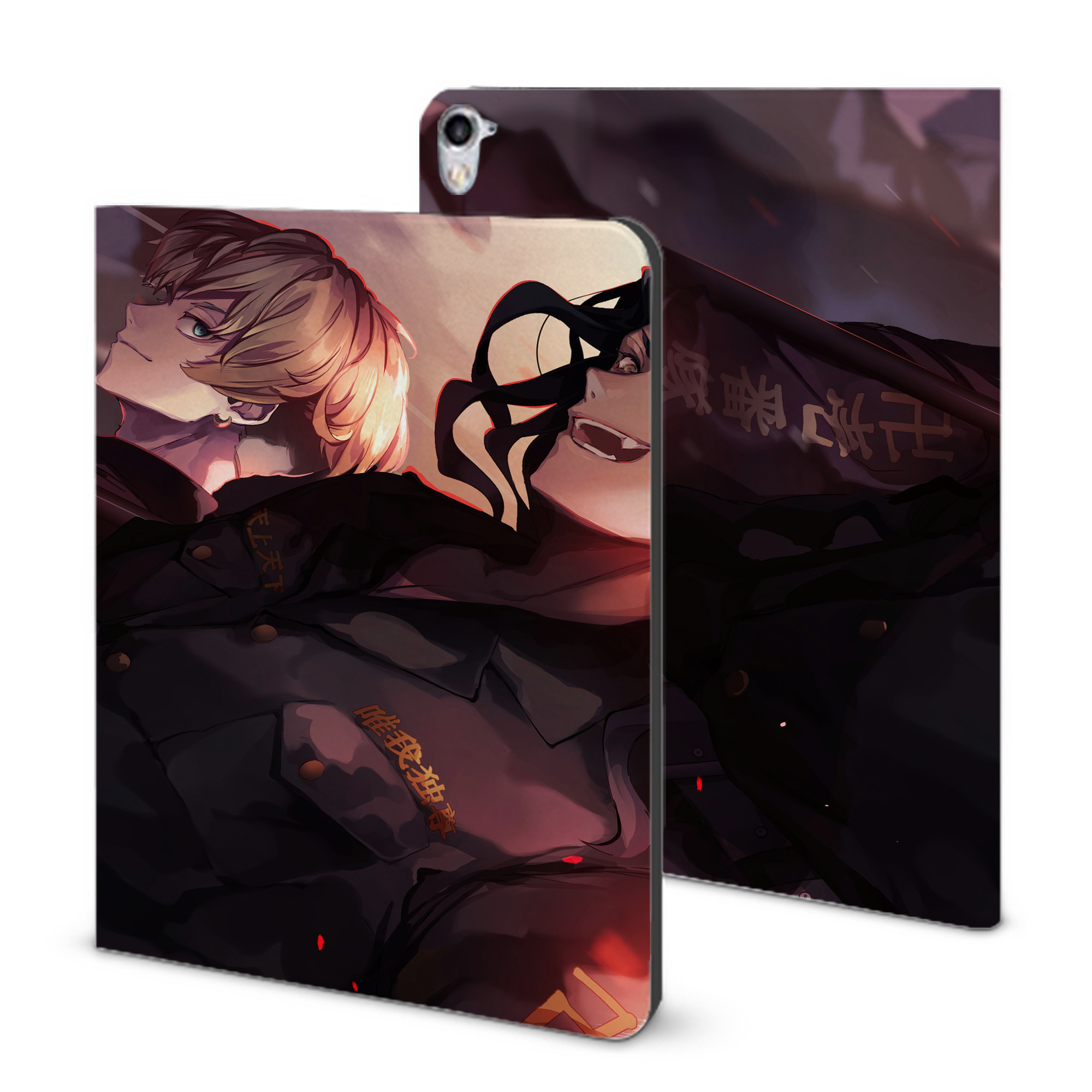 （画像用） 東京リベンジャーズ Tokyo Revengers IPad ケース ブック型 PUレザー TPU 耐衝撃 軽量 薄型 ペン収納なし 全面保護 IPad 各モデル対応